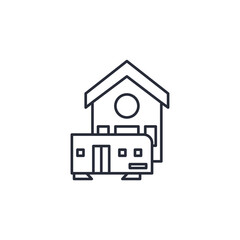 Train Station icon vector illustration. Train Station symbol isolated on white background