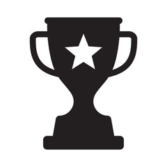 Trophy icon. Trophy cup, winner cup, victory cup icon. Reward symbol sign for web and mobile.