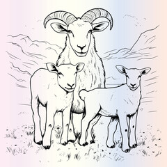 Farm Animal Coloring Pages Drawing For Kids
