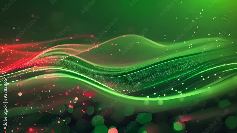 Aufkleber a large green slide represents the wavelike behavior of particles while a red slide symbolizes the p