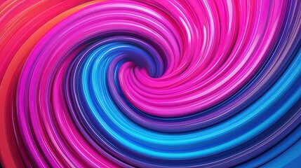 Fototapeta premium Bright and colorful swirls, dynamic motion and energy, 3D illustration