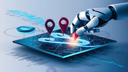 Businessman touched API acronym word icon on virtual screen, phone navigation, tablet screen showing, using a smartphone with a map, a profile of a human head with a brain illuminated, network concept