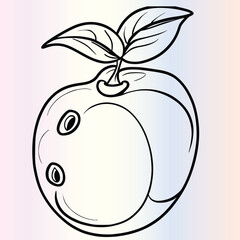 Fruit Ximenia Coloring Pages Drawing For Kids