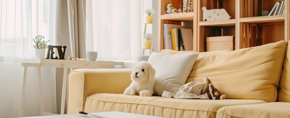 living room with a sofa