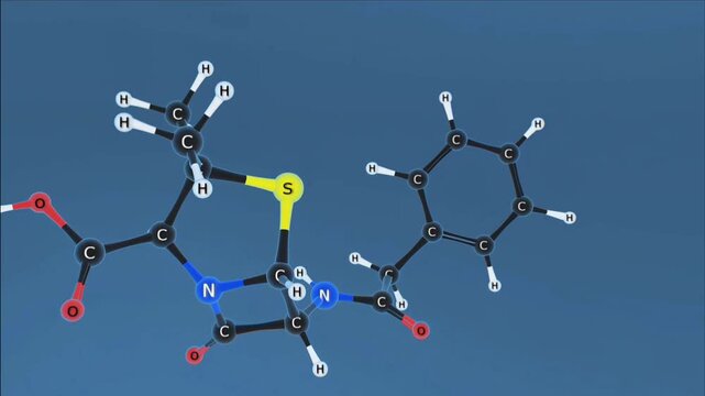Penicillin structural formula