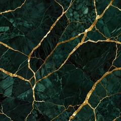 A texture of green marble with varying shades of green and subtle white or gold veins.