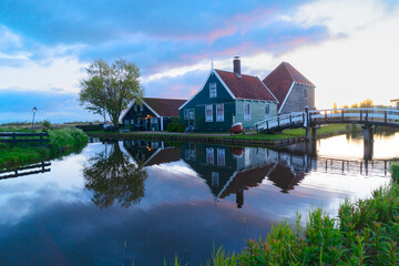 Obraz premium skyline of old town Zaanse Schans