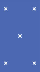Blue screen background, VFX motion tracking markers. Blue screen backdrop template.