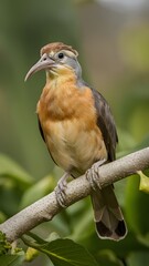 Lyrebird Perched on a Branch in Nature, Realistic Photo, Wallpaper, Cover and Screen for Smartphone, Cell Phone, Computer, Laptop