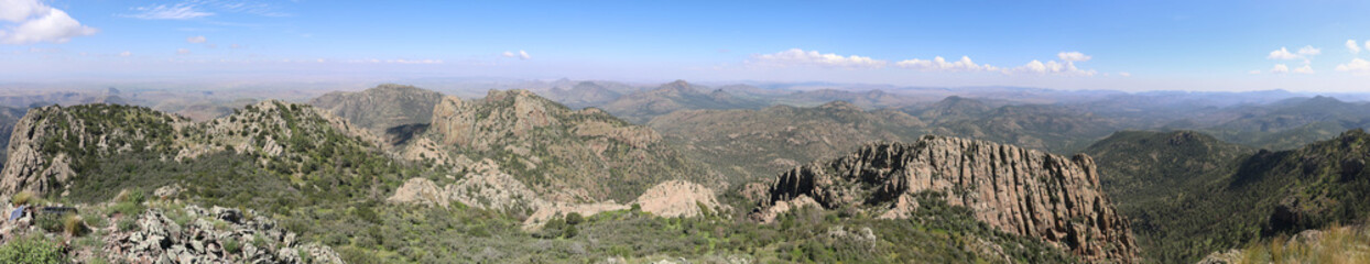 View from the summit of Mount Livermore in the Davis Mountains of West Texas