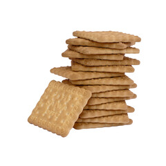 stack of cookies isolated