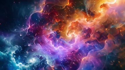 A kaleidoscope of swirling patterns showcasing the intricate complexity of quark soup.