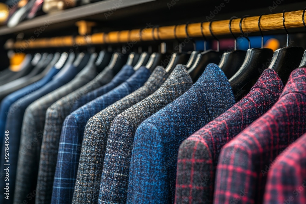 Aufkleber luxurious array of colorful wool coats on display showcasing warmth and style for winter fashion