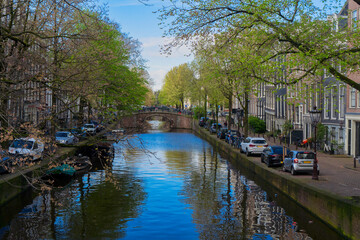 Fototapeta premium Houses of Amstardam, Netherlands
