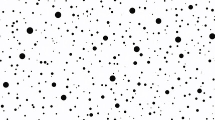 Obraz premium Simple black dots on a white background create a minimalist, abstract pattern. A clean and modern design with a timeless and versatile look.