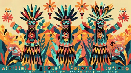 Fototapeta premium Traditional Arts Performance of Indigenous Peoples