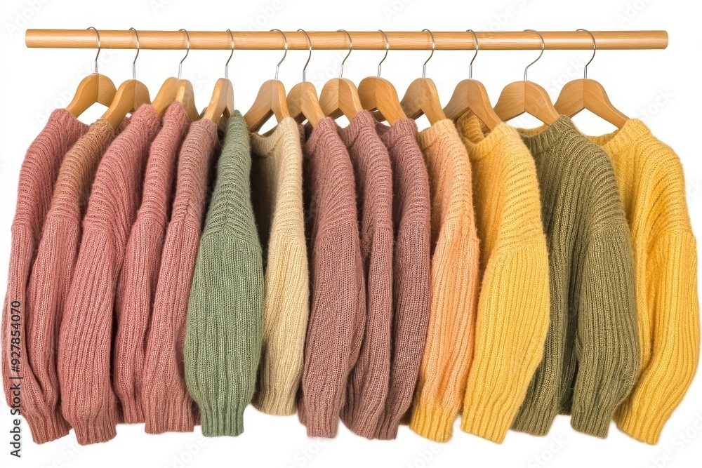 Poster colorful array of lightweight jackets perfect for transitioning into spring with style and comfort