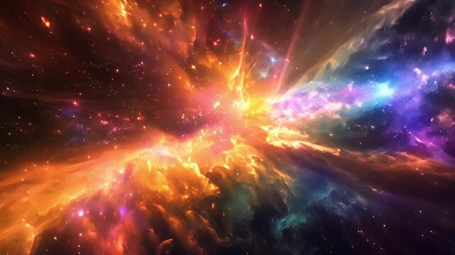 An otherworldly display of vibrant colors as cosmic rays collide with Earths atmosphere.
