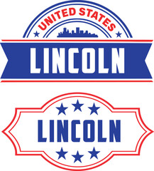 Lincoln Nebraska Vector Set