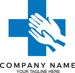 Medical Hands Logo Vector Design