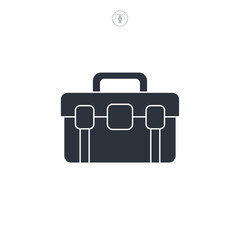 Toolbox icon symbol vector illustration isolated on white background