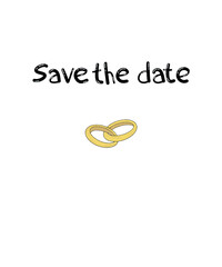 save the date wedding postcard