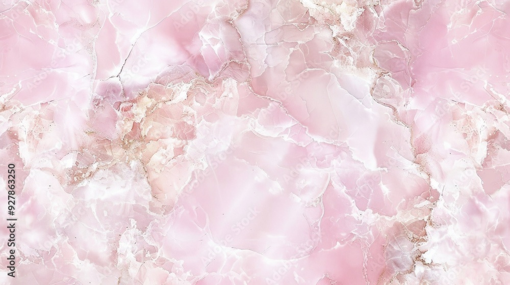 Poster Delicate light pink marble with a shimmering effect, ideal for creating sophisticated decor and design projects