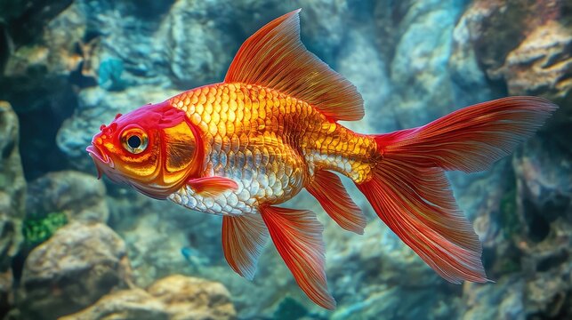 goldfish in aquarium