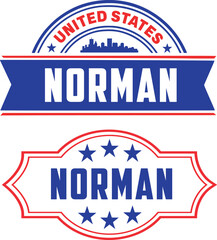 Norman Oklahoma Vector Set