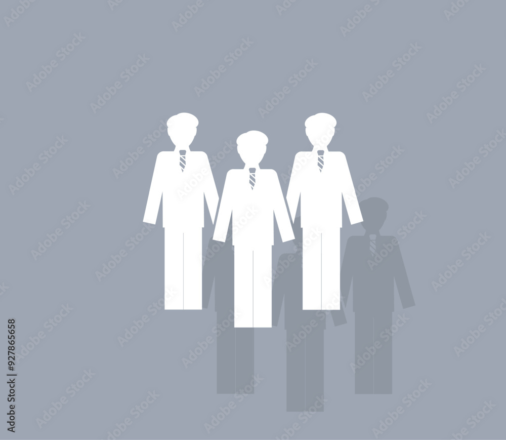 Aufkleber vector icon of white color with shadow on gray background
