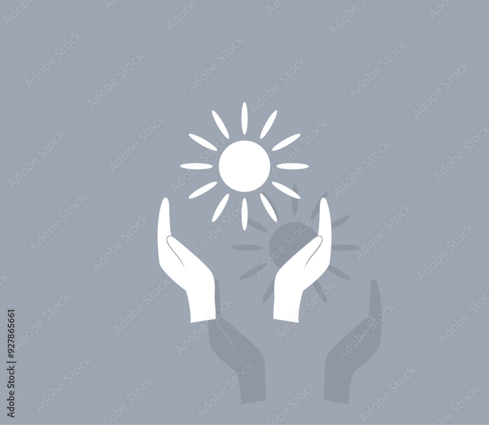 Aufkleber vector icon of white color with shadow on gray background