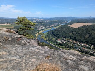 The Saxon Switzerland National Park, or Nationalpark Sächsische Schweiz in Germany