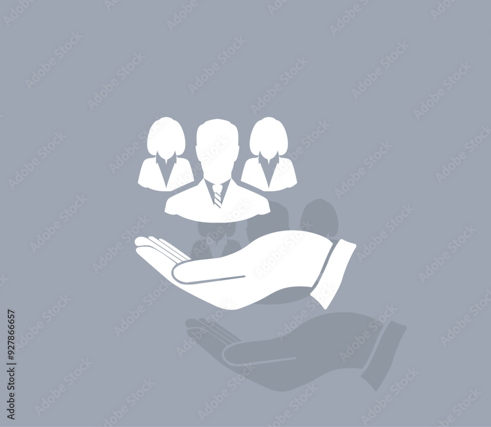Aufkleber vector icon of white color with shadow on gray background