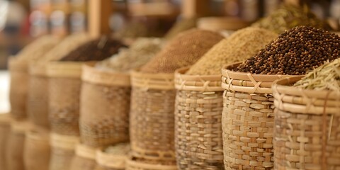 spices in a market