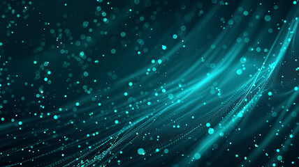 
Glowing abstract technology dark background teal blue green black color grainy texture gradient 