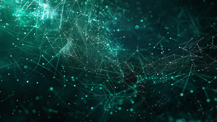 
Glowing abstract technology dark background teal blue green black color grainy texture gradient 