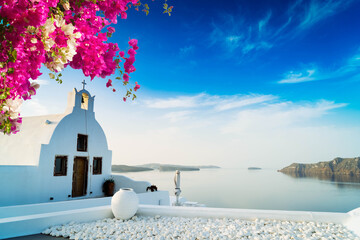 beautiful details of Santorini island, Greece