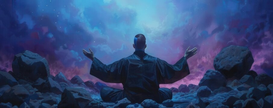 Earth sorcerer manipulating boulders and crystals, earth magic, elemental mastery