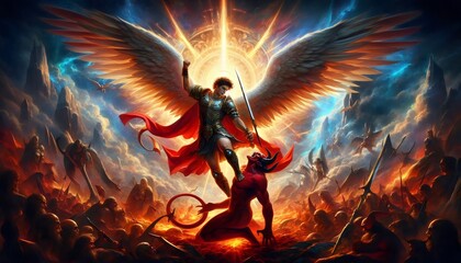 "Triumph of Saint Michael in the Celestial Battle"