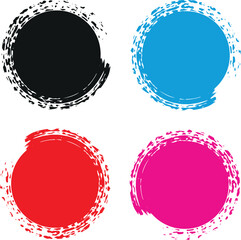 Pencil pen circle sketch scrawl shape doodle ring illustration, Scratch scribble graphic element