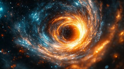 Obraz premium Neutron star ballet, gravitational lensing effects