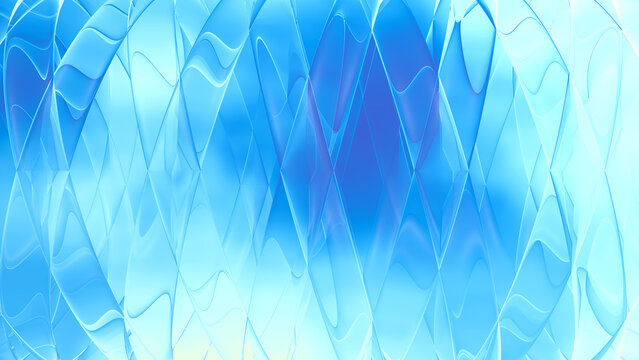Hintergrund, blau schimmerndes Glas oder Eis