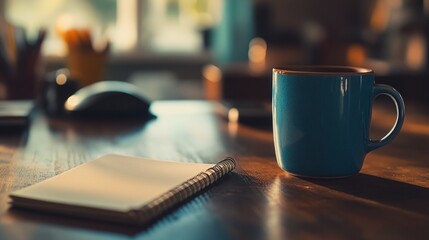 A Cup of Coffee and a Notebook: The Perfect Setup for a Productive Morning