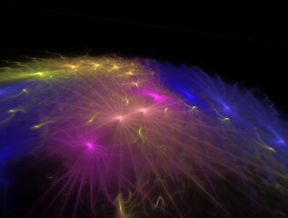 Imaginatory fractal abstract background Image