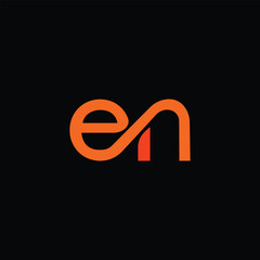 EN, NE, E, N abstract letters logo monogram