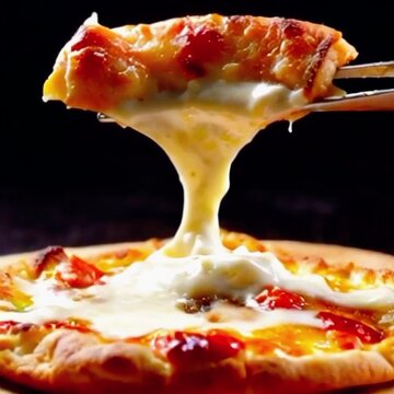 Pizza apetitosa de queijo