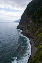 Spectacular coastline near Seixal on the north coast of Madeira