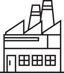 Factory Line Icon
