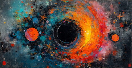 abstract background with watercolor