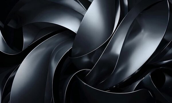 Abstract Dark Metallic Swirls
